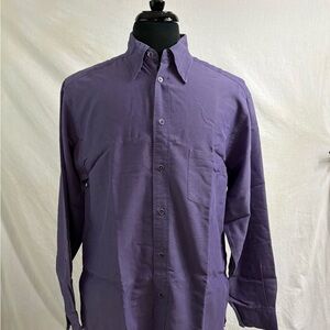Ted Baker Men's Dress Shirt Size 2 Purple Long Sleeved